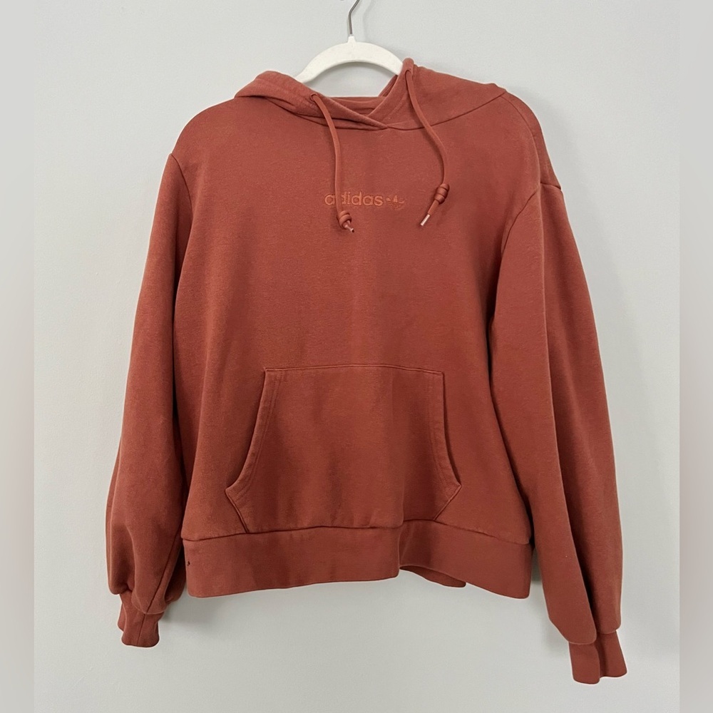 Adidas Women’s Size 8/Medium Brown Logo Hoodie